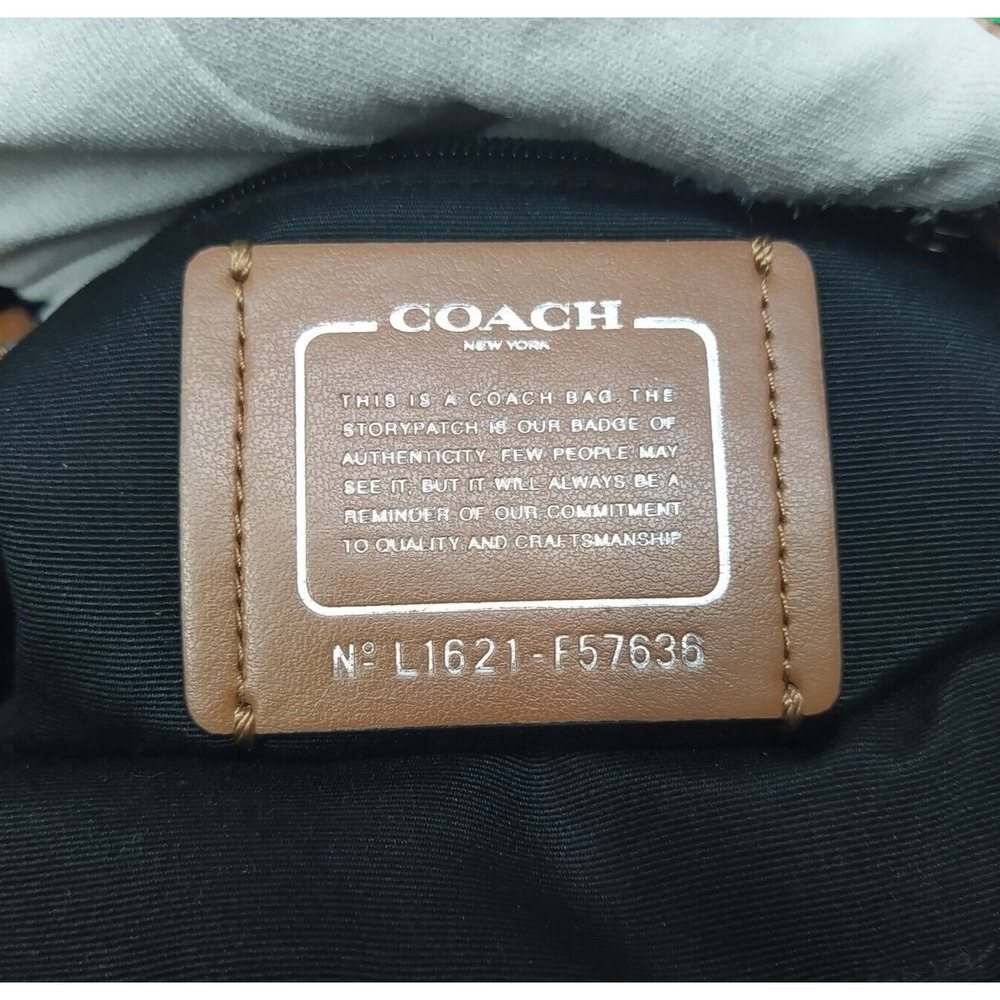 Coach Mini Charlie Tea Rose Floral Printed Nylon Zipper Backpack - Picture 12 of 13